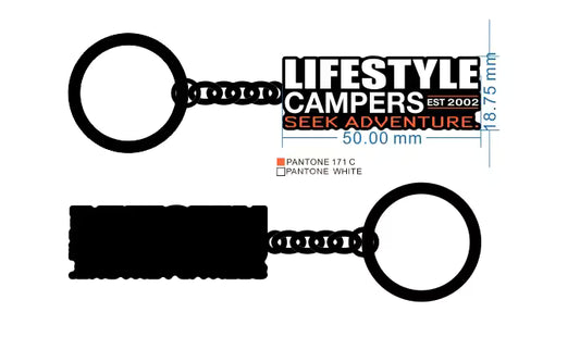Lifestyle Campers Official Metal Keyring
